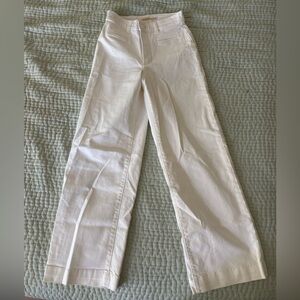 Levi’s Ribcage Wideleg Crop White